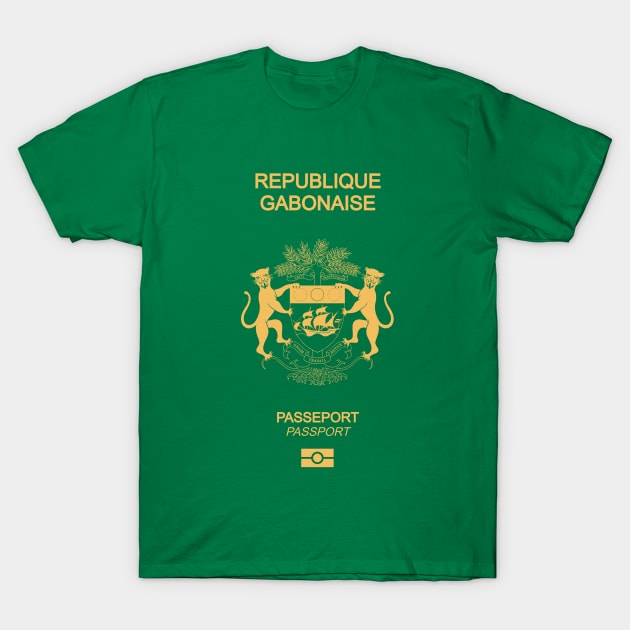 Gabon passport T-Shirt by Travellers